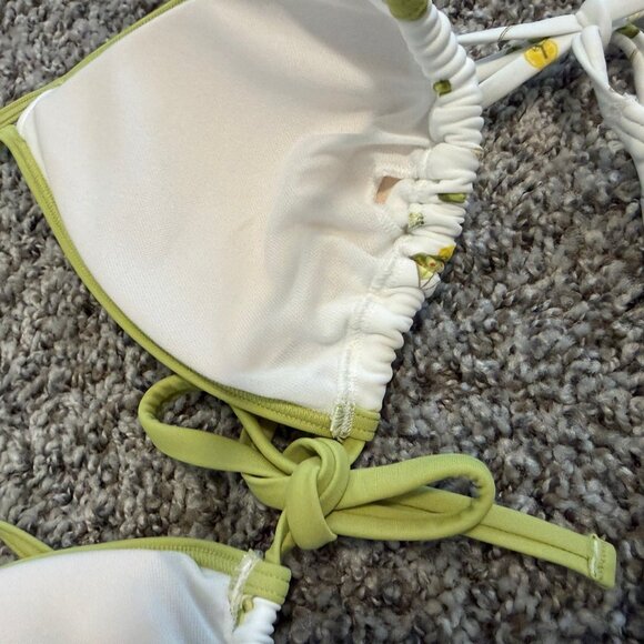 AERIE Martini Triangle Top Layered Tie Side Buttom Women's 2 Piece Set - Picture 6 of 8